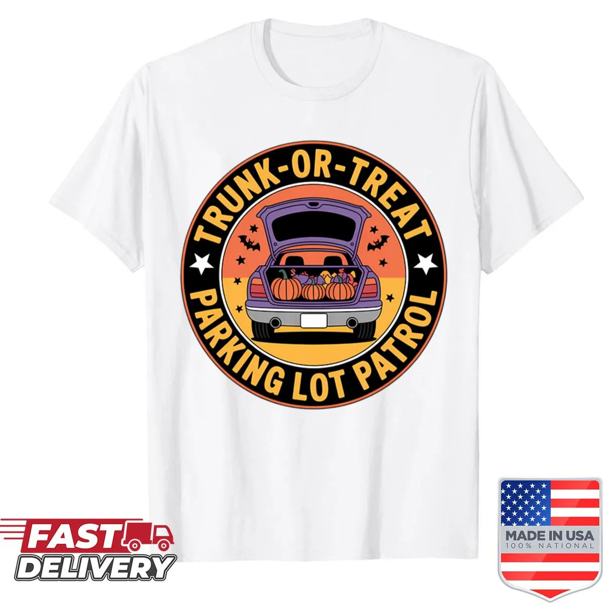 Halloween badge shirt for Trunk or Treat volunteers