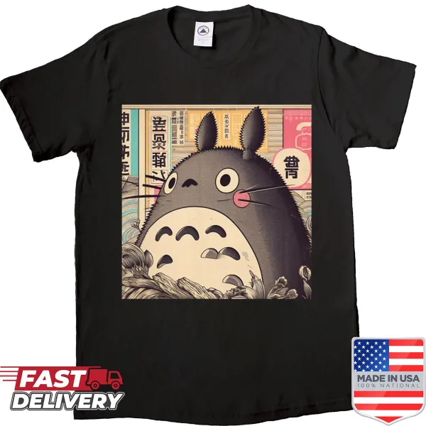 Retro Japanese poster graphic design shirt