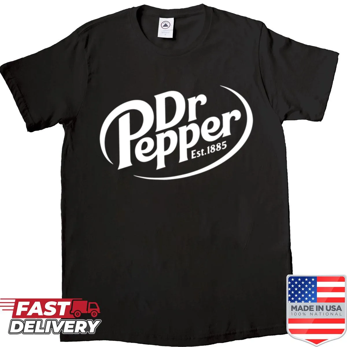 Retro-style shirt celebrating soda with 'Est 1885' text