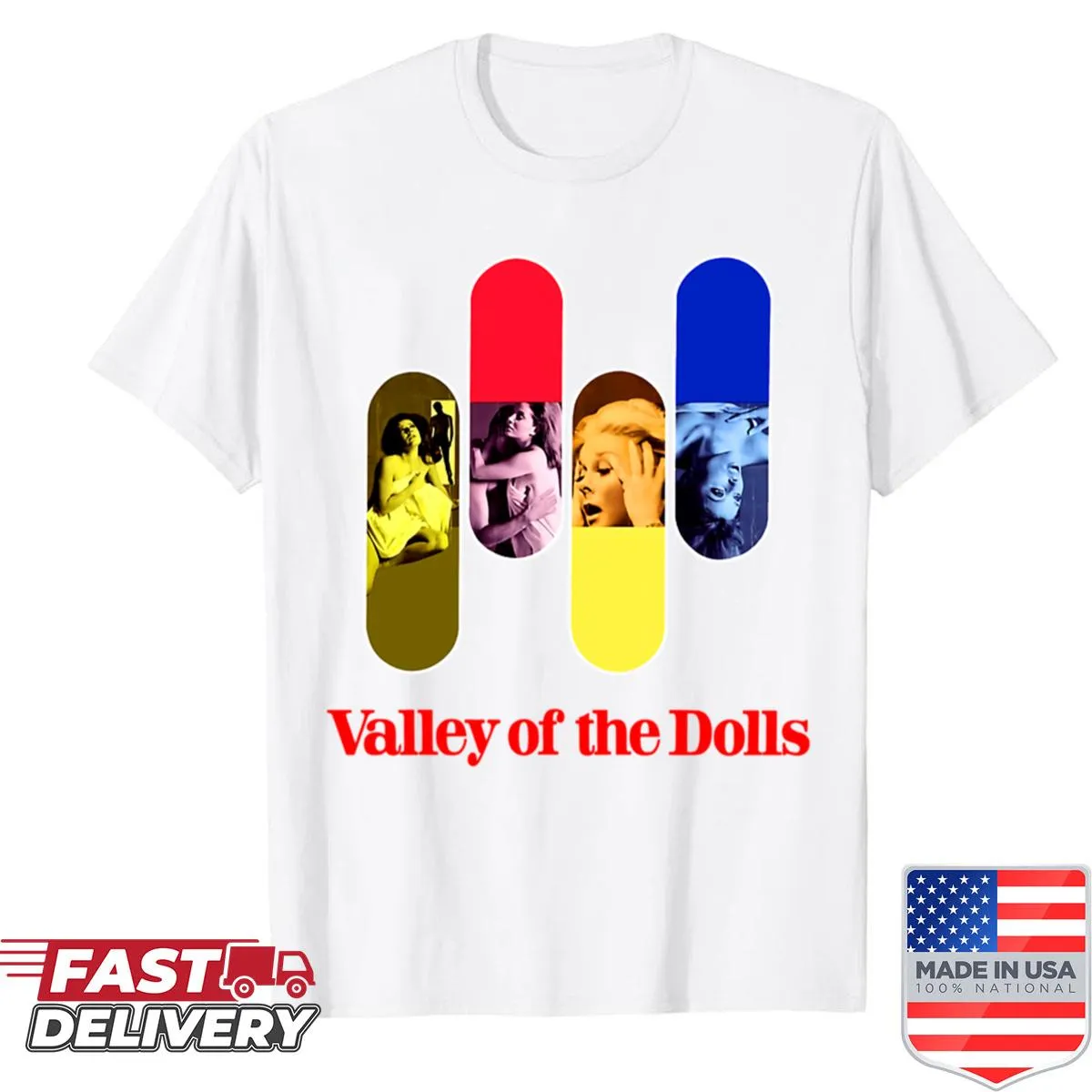 Vintage-style shirt inspired by the film Valley of the Dolls