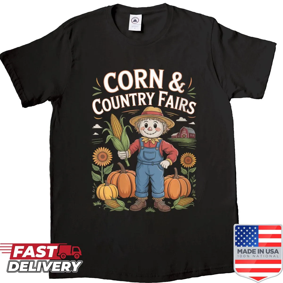 Illustrated shirt celebrating farm life and carnival for mothers