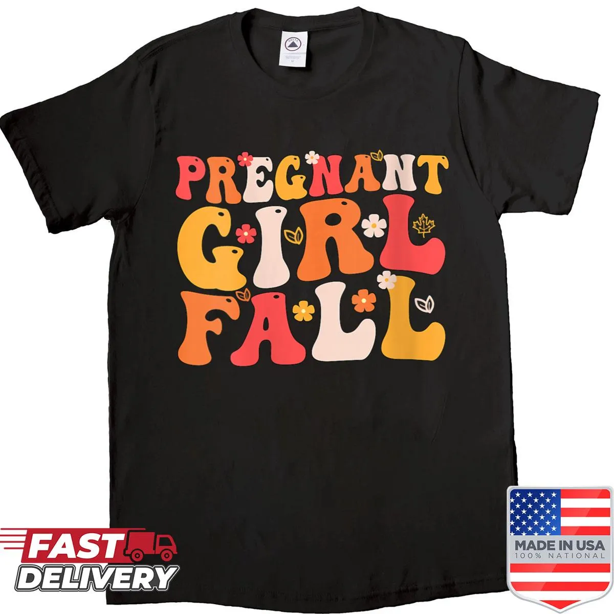Illustration celebrating pregnancy on T-shirt