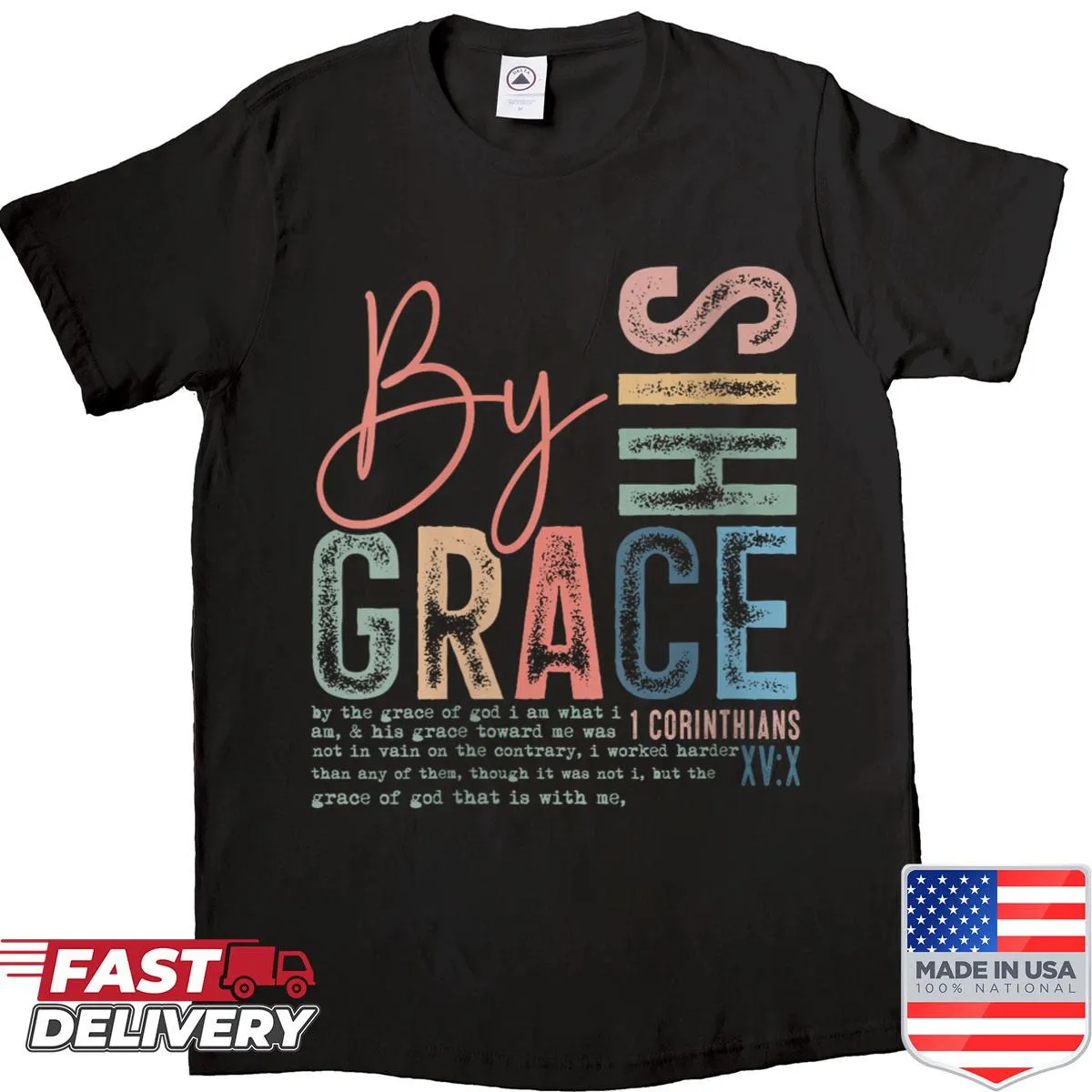 Retro Christian shirt for women with a sentimental Bible verse.