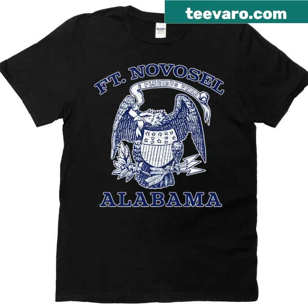 Illustrated Alabama Fort Novosel t-shirt celebrating military installation