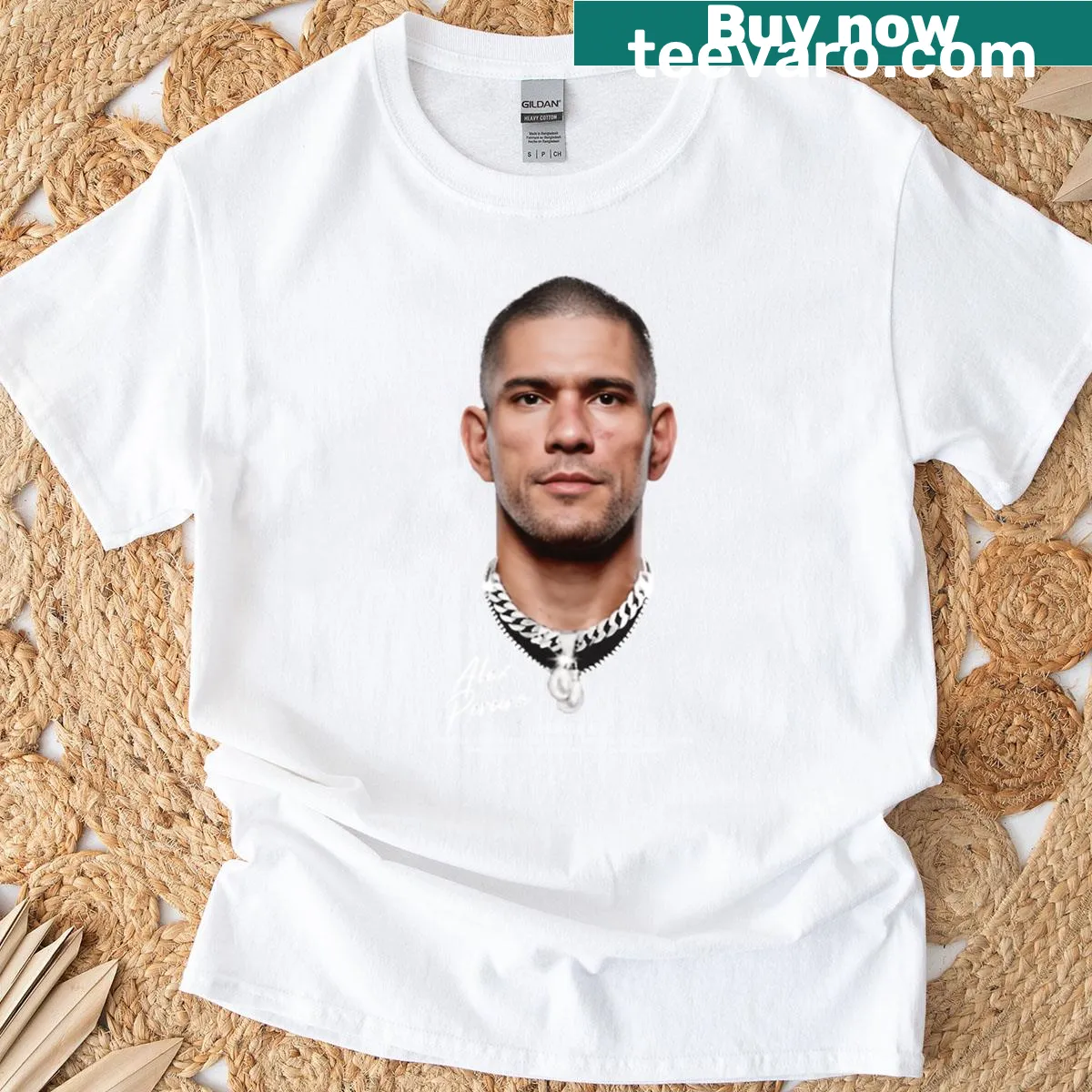 Alex Pereira graphic T-shirt showcasing the fighter's fierce spirit — on a men's t-shirt