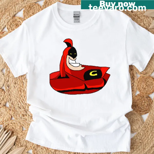 Cartoon t-shirt featuring a badly drawn version of Crimson Chin