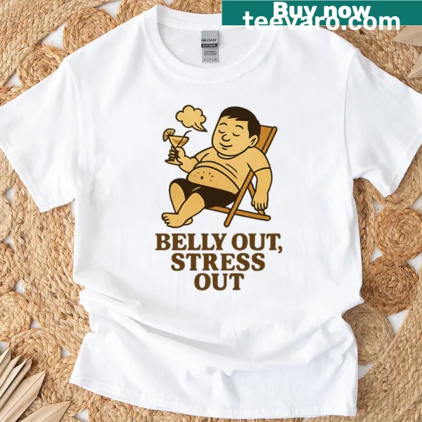 Beach-themed T-shirt featuring a graphic of a bikini and chill vibe