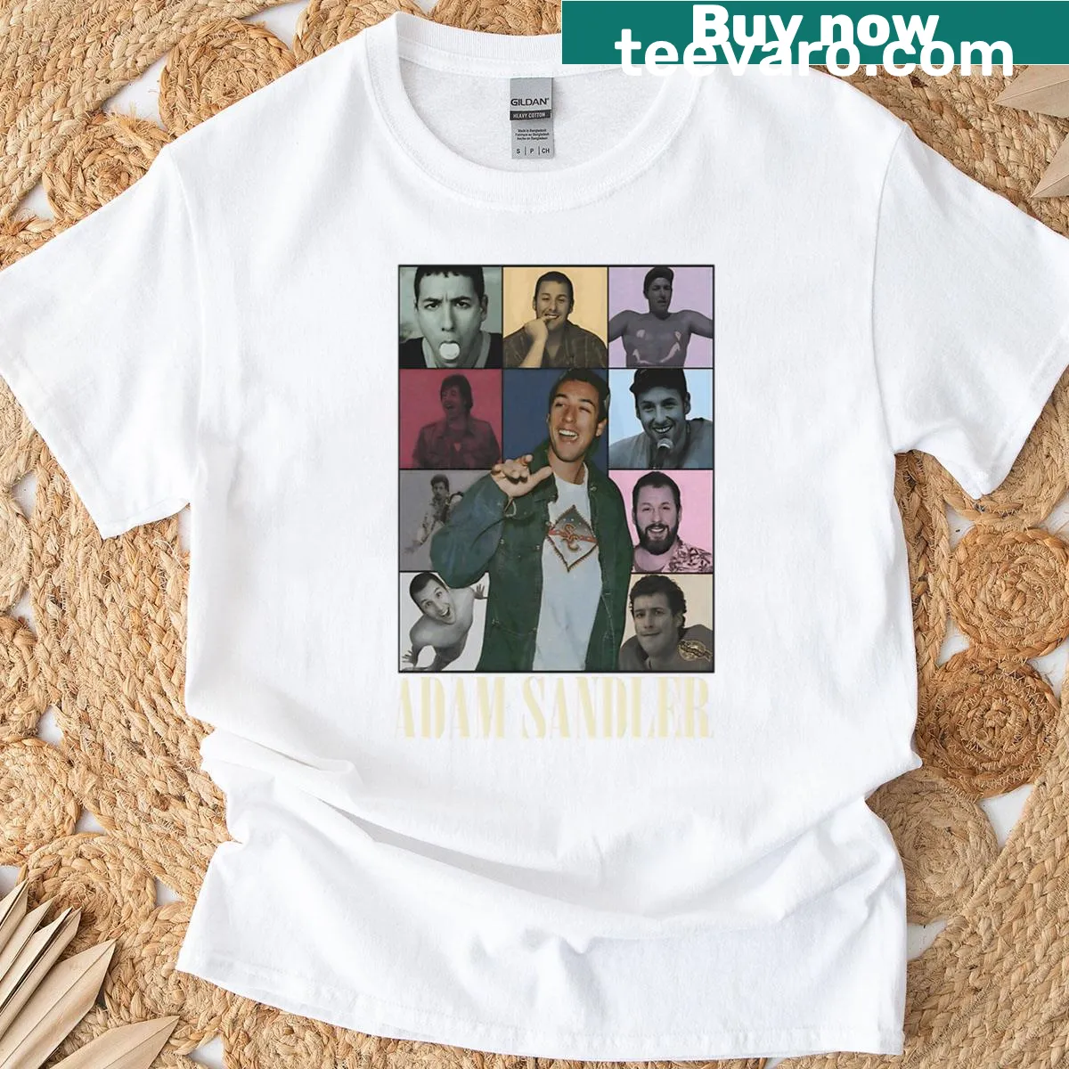 Vintage-style t-shirt celebrating 90s comedy movies — on a men's t-shirt