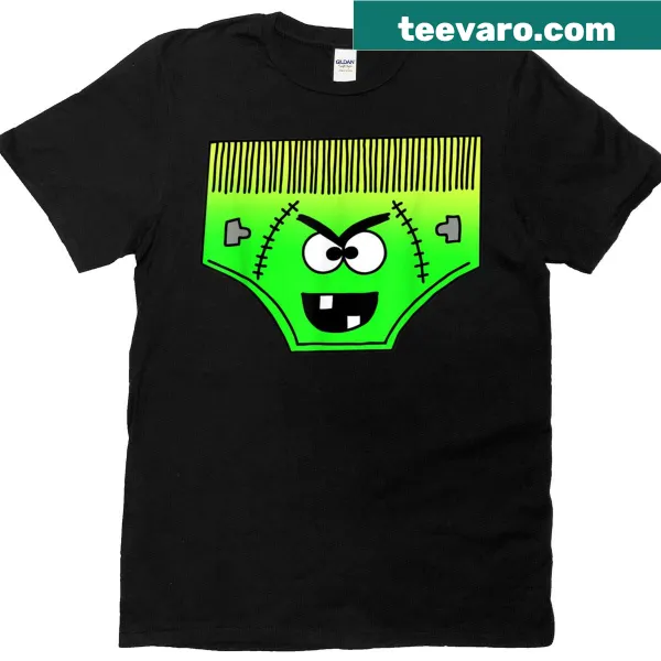 Cartoon face with creepy underwear, great for Halloween.