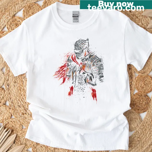 Vintage distressed T-shirt featuring an undead Dark Knight graphic