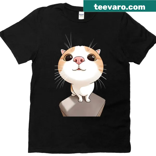 Humorous cat illustration t-shirt design