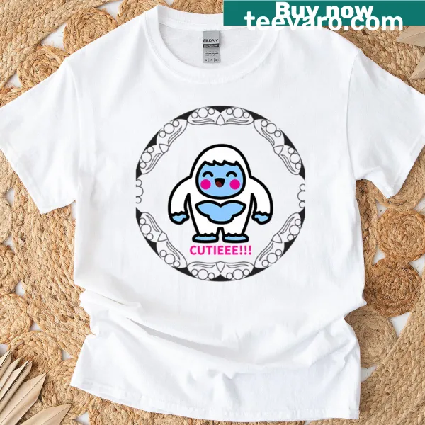 Cartoon-style t-shirt featuring a cute monkey graphic.