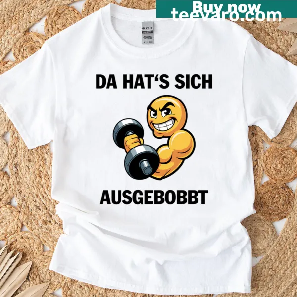 Funny German fitness memes T-shirt with bold typography