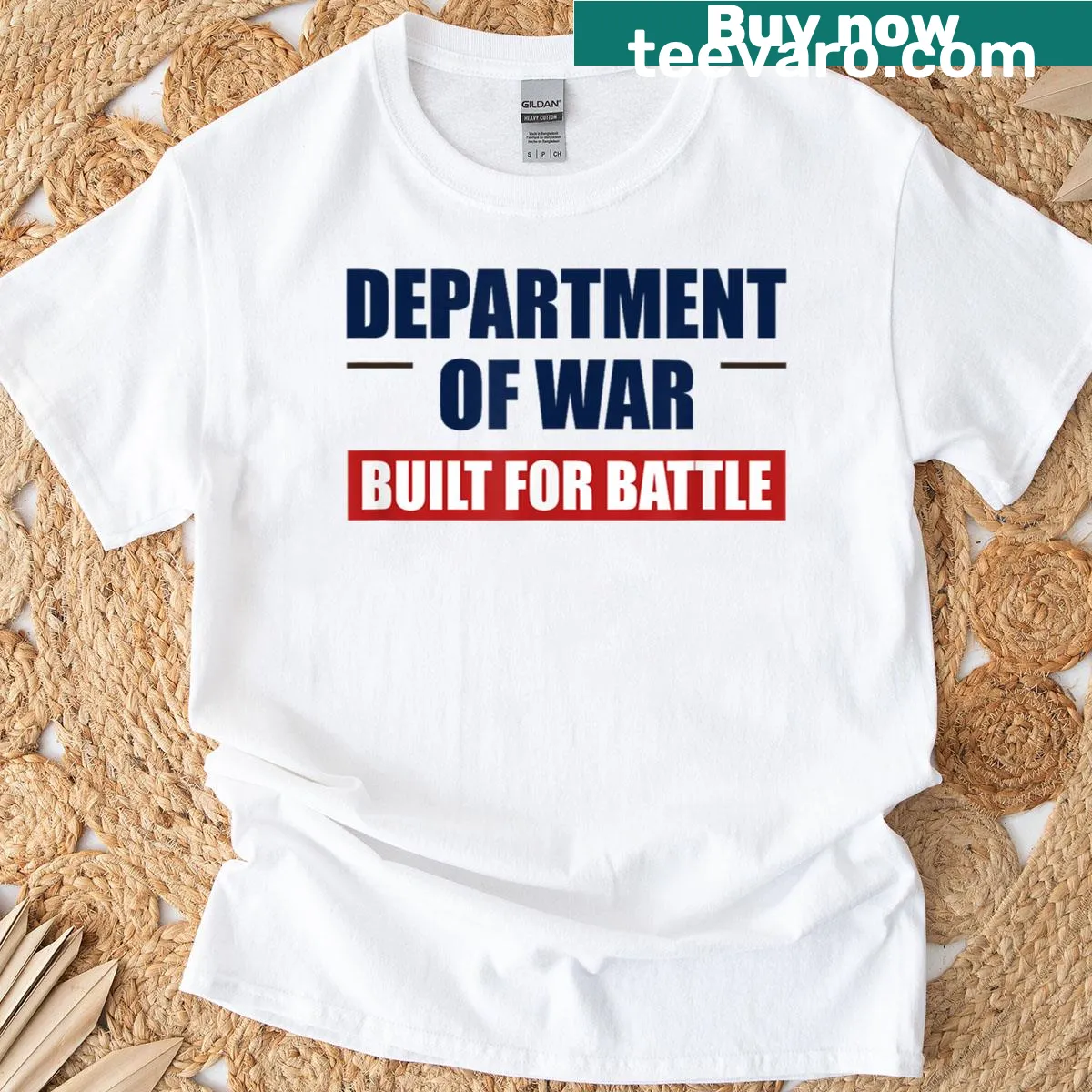 Bold military design shirt for the Department of War — on a men's t-shirt