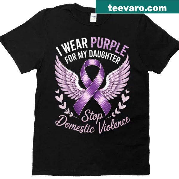 Supportive t-shirt for Domestic Violence Awareness with a family theme.