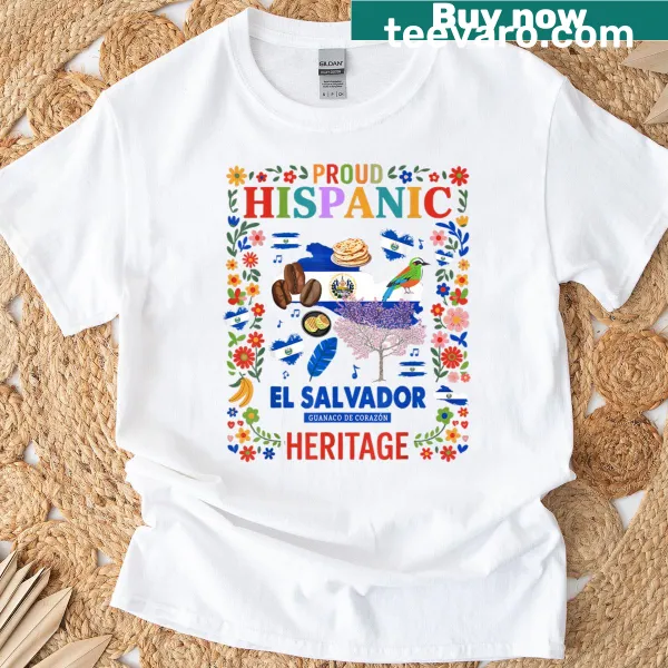 El Salvador flag illustration on a kids' t-shirt.