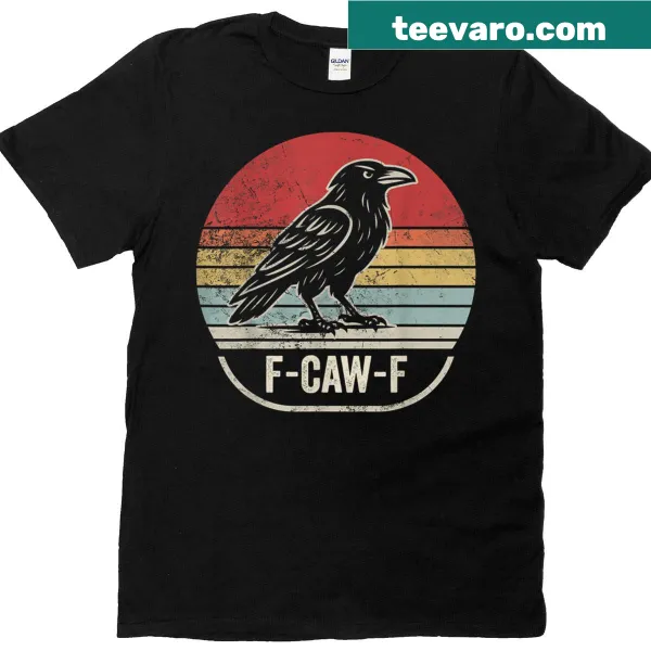 Sarcastic raven T-shirt with vintage style and humorous phrase