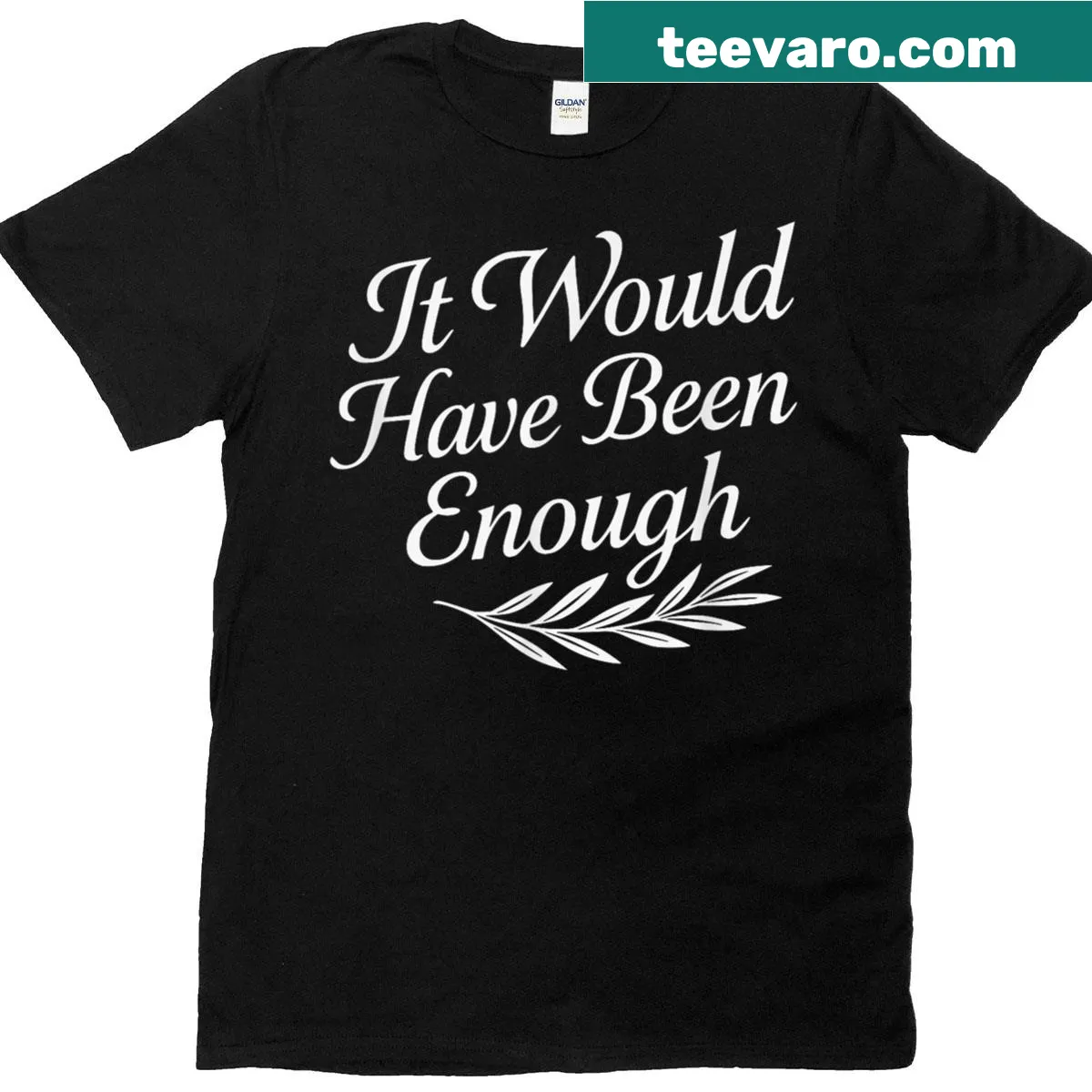 Inspirational Christian graphic t-shirt with faith quote — on a men's t-shirt