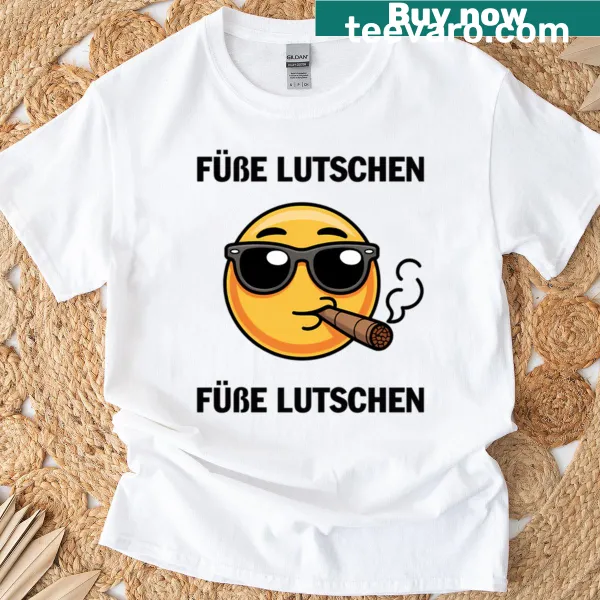 Graphic t-shirt featuring 'Fe Lutschen' for meme lovers