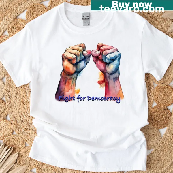 Bold typography T-shirt with the phrase Fight Fight Fight