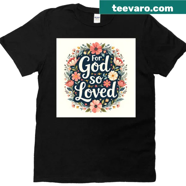 Inspirational t-shirt with typography based on a faith message
