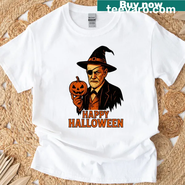 Funny Freud Halloween T-shirt with humorous design