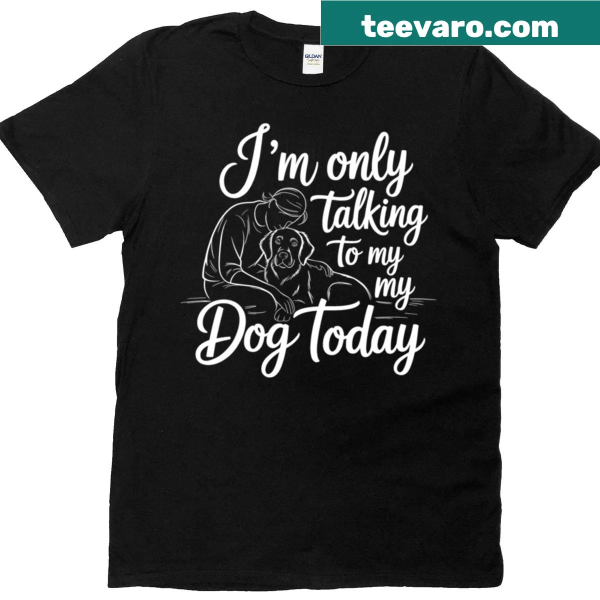 Witty text design celebrating dog ownership on a T-shirt — on a men's t-shirt