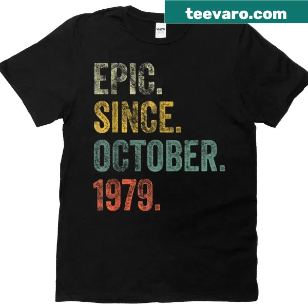 Vintage style birthday shirt for 46th birthday celebration