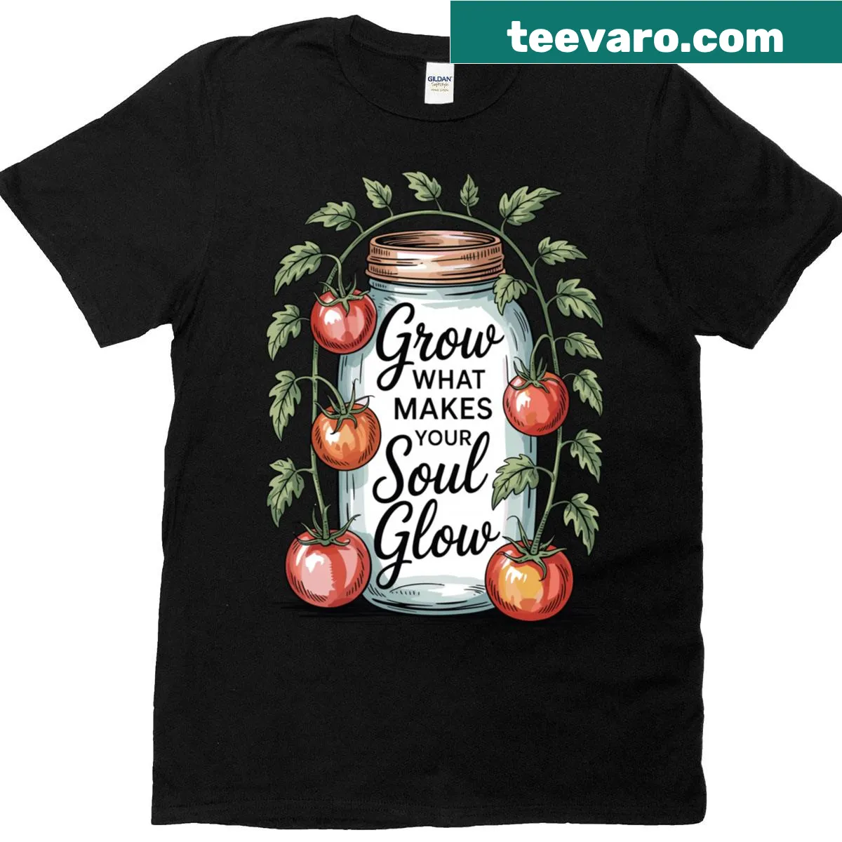 Inspirational farmer t-shirt with a motivational phrase — on a men's t-shirt