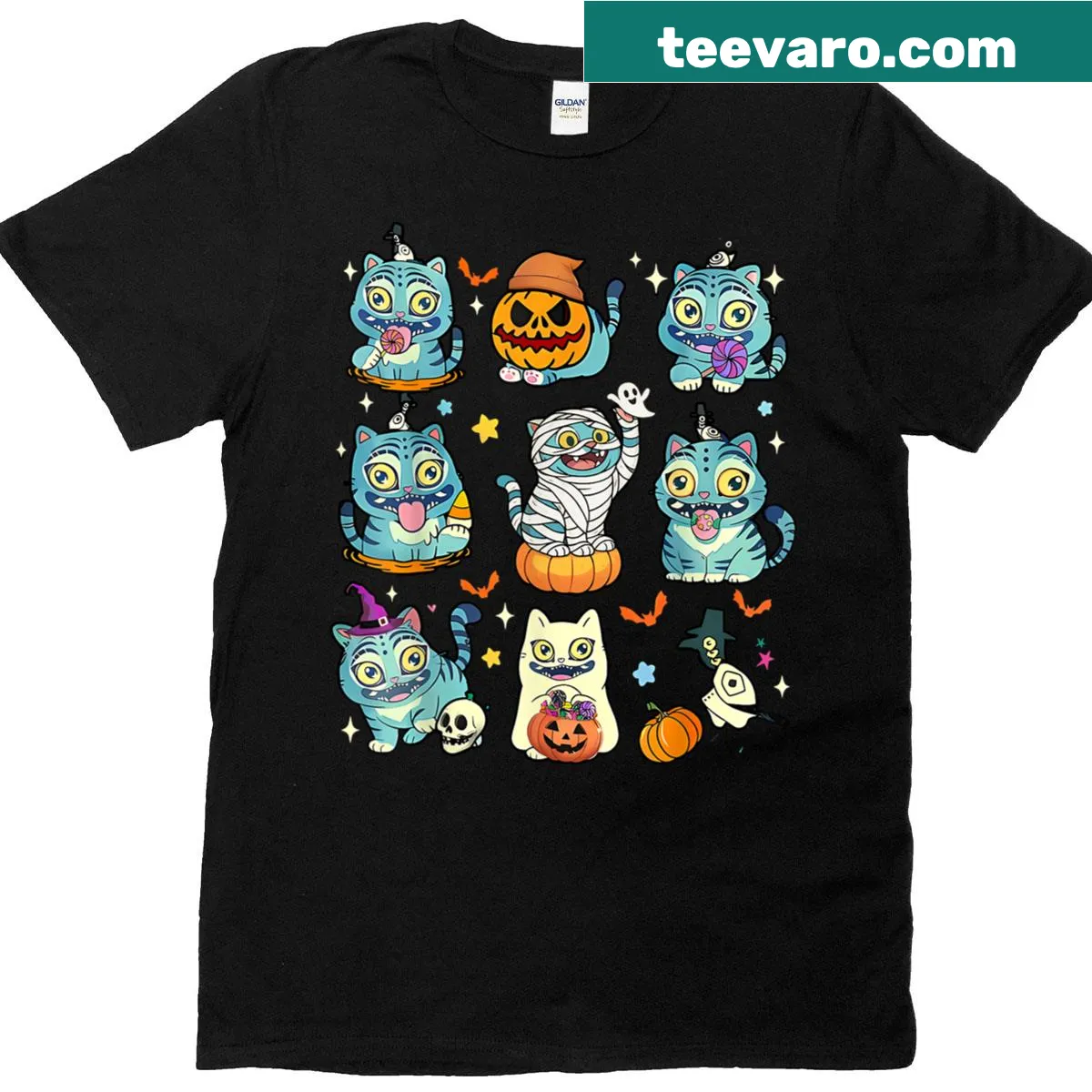 Playful Halloween costume design on a versatile t-shirt — on a men's t-shirt