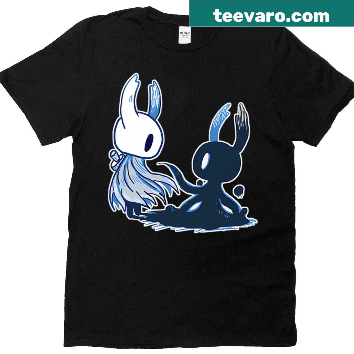 Hollow Knight shade character graphic t-shirt. — on a men's t-shirt