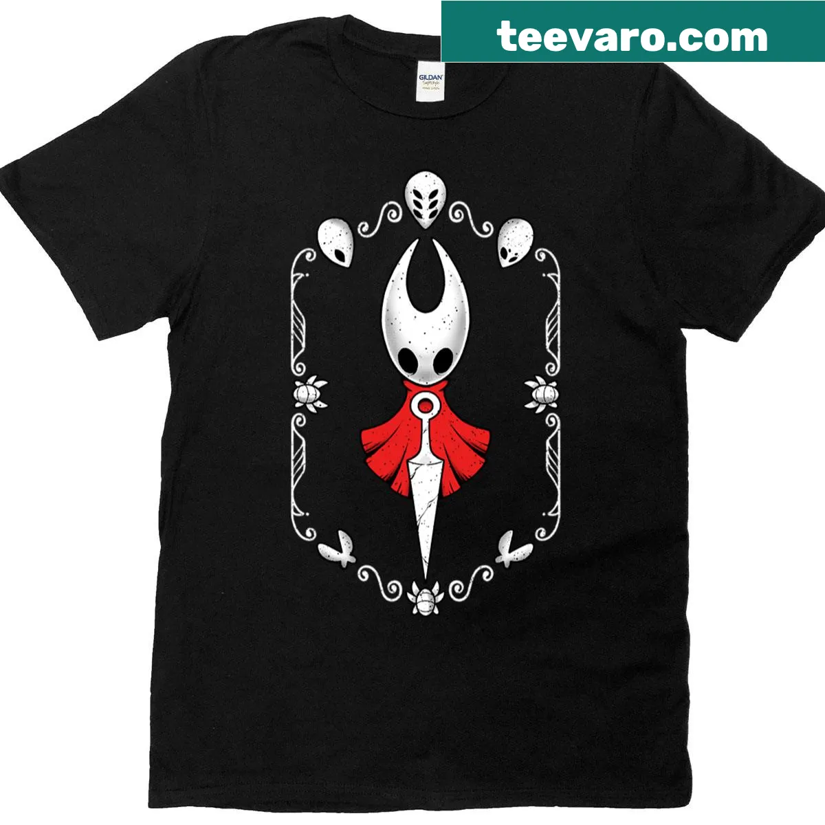 Oversized T-shirt featuring Hornet from Hollow Knight — on a men's t-shirt