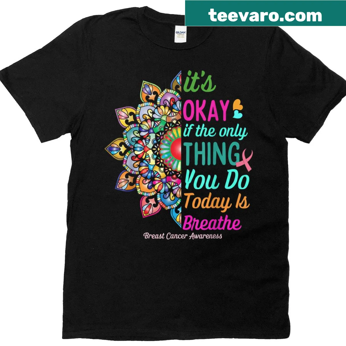 Comforting t-shirt with message about taking it easy — on a men's t-shirt