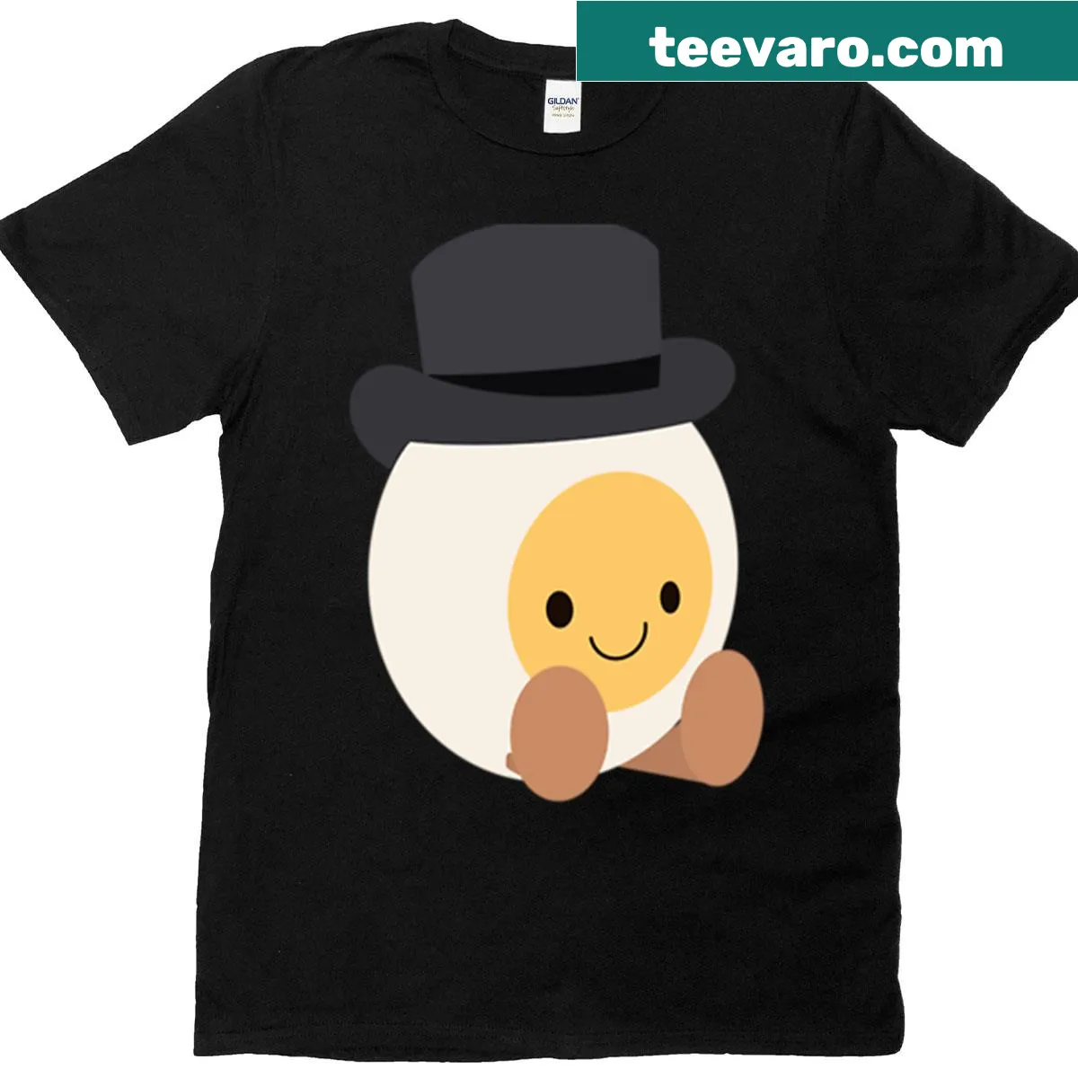 Cute Jelly Groom Egg plushie graphic on shirt — on a men's t-shirt