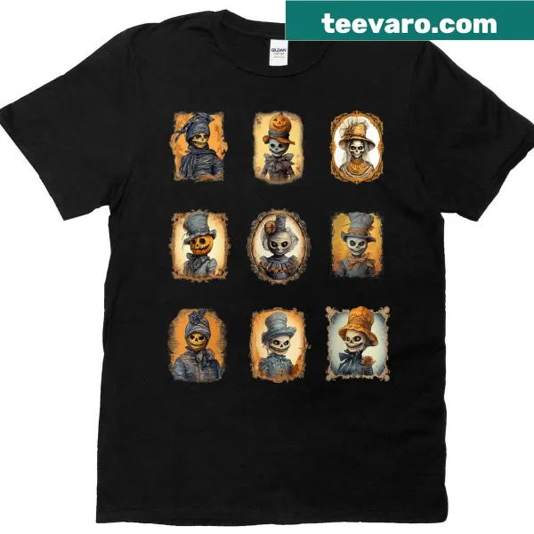 Cute pumpkin heads T-shirt for kids with Halloween theme