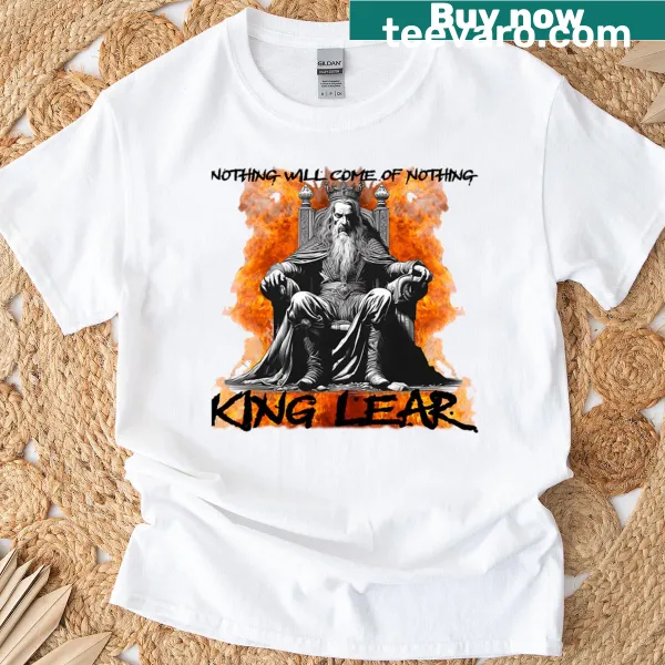 Illustrated t-shirt featuring design inspired by King Lear
