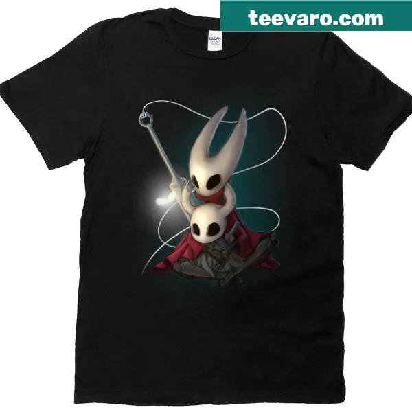 Cute illustration of cuddling knights on a T-shirt