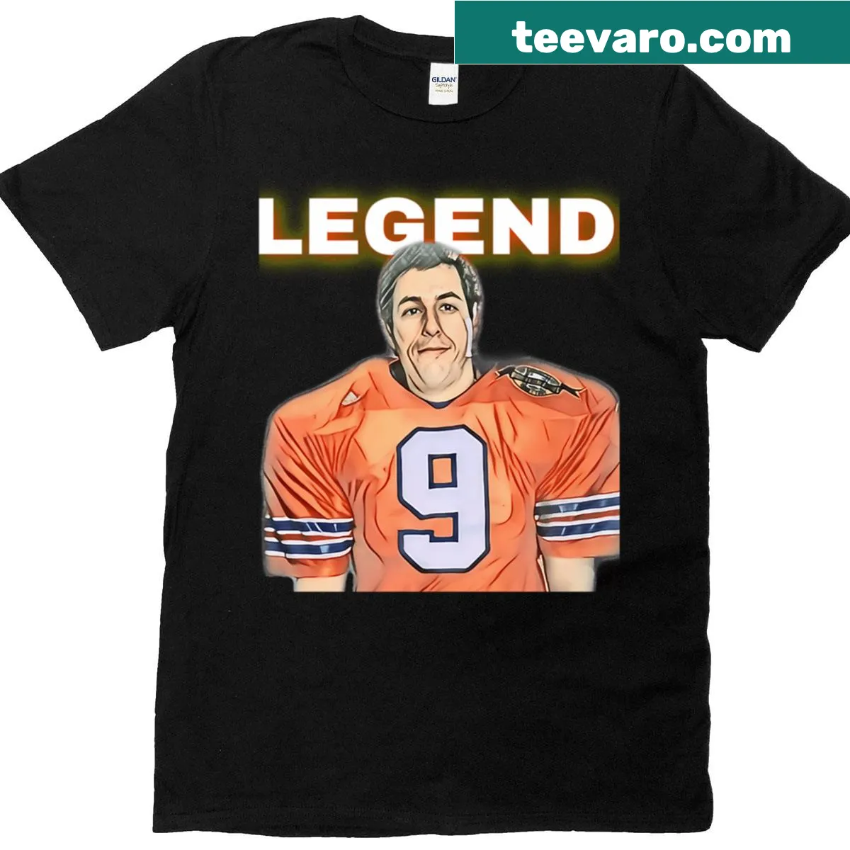 Vintage-style T-shirt featuring legendary comedy movies graphic — on a men's t-shirt