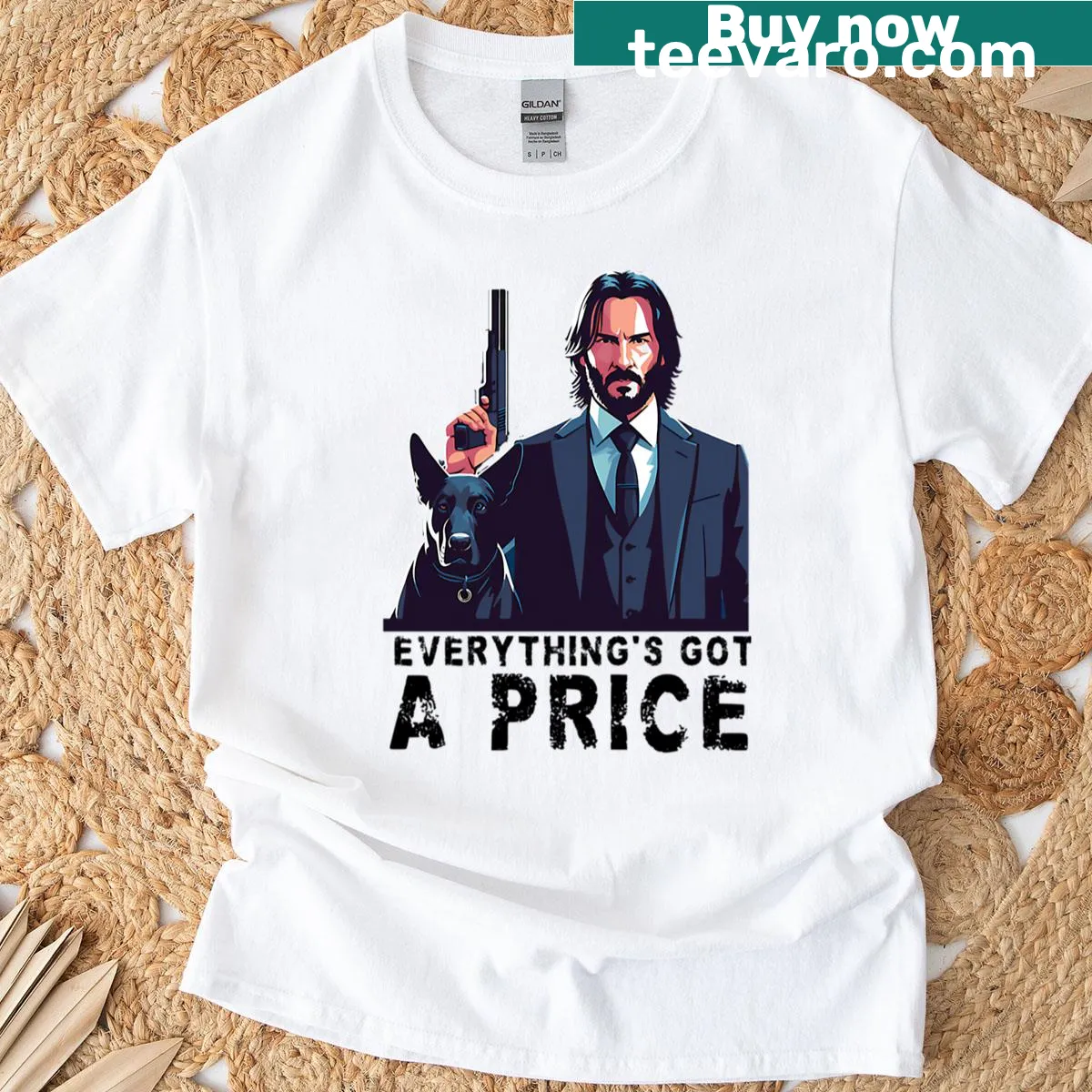 Cute oversized tee featuring Mandalorian characters in a charming design. — on a men's t-shirt