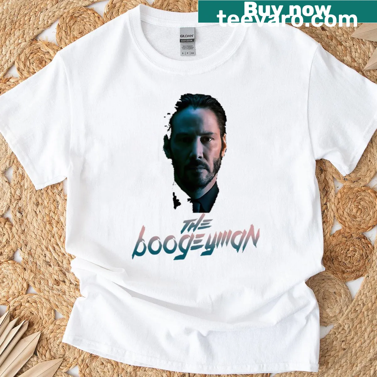 Vintage-style t-shirt celebrating 80s and 90s cinema — on a men's t-shirt