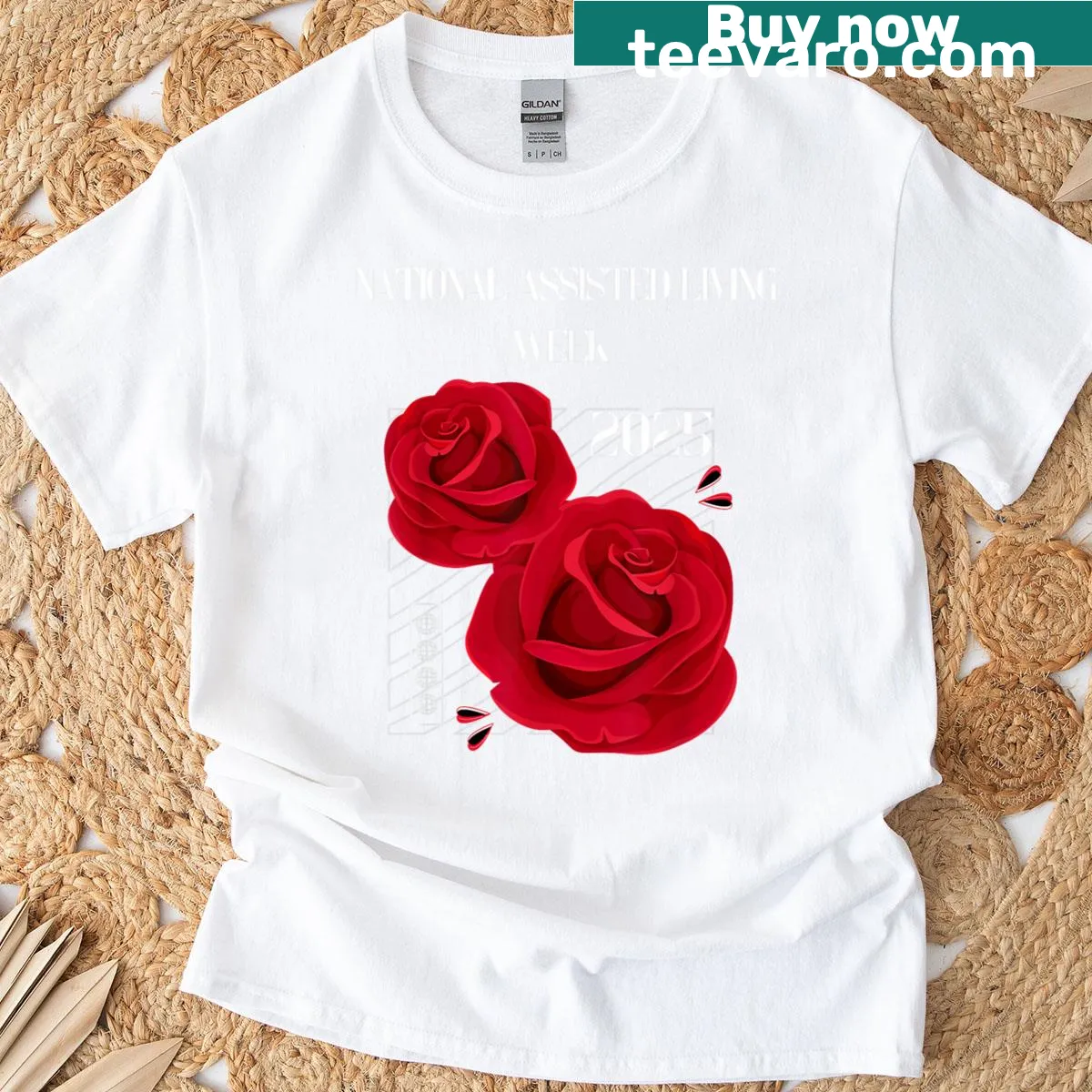 Caregiver appreciation T-shirt for National Assisted Living Week 2025 — on a men's t-shirt