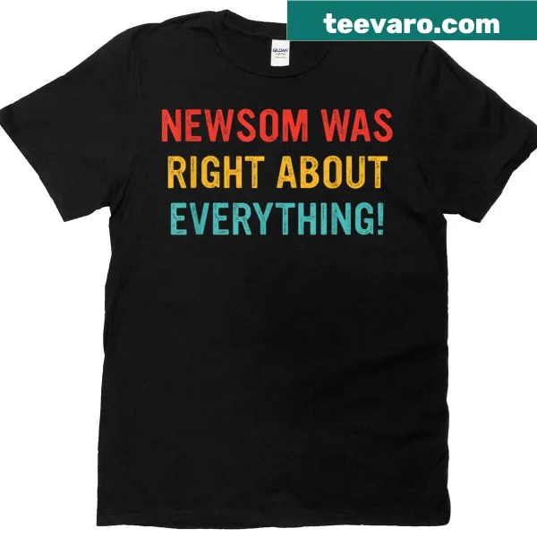 Vintage distressed T-shirt with sarcastic text about Newsom