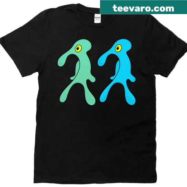 Artistic Squidward design on boxy T-shirt