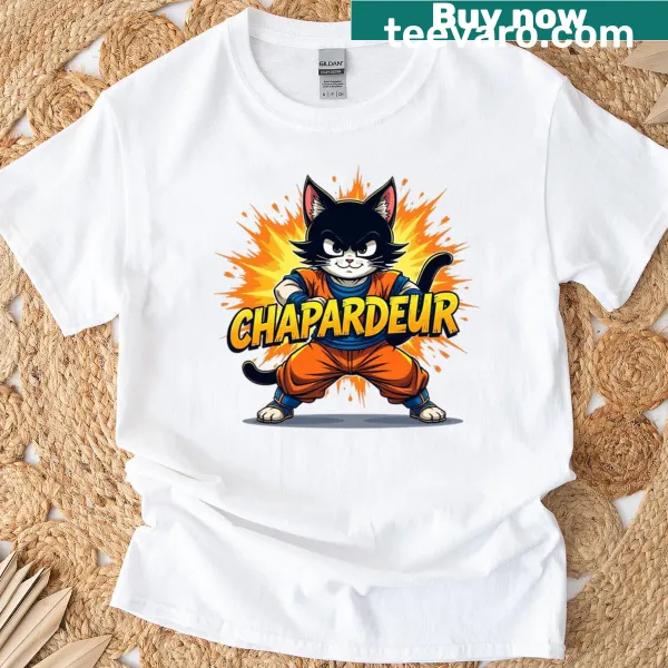 Whimsical T-shirt featuring a playful dragon pilfering treasures.