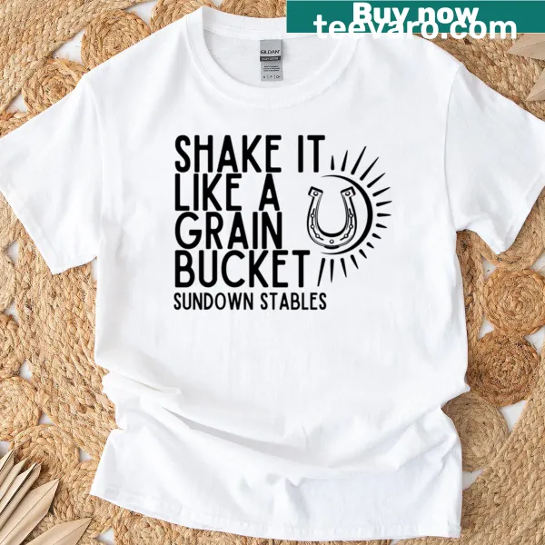 Playful Shake It t-shirt with bold text