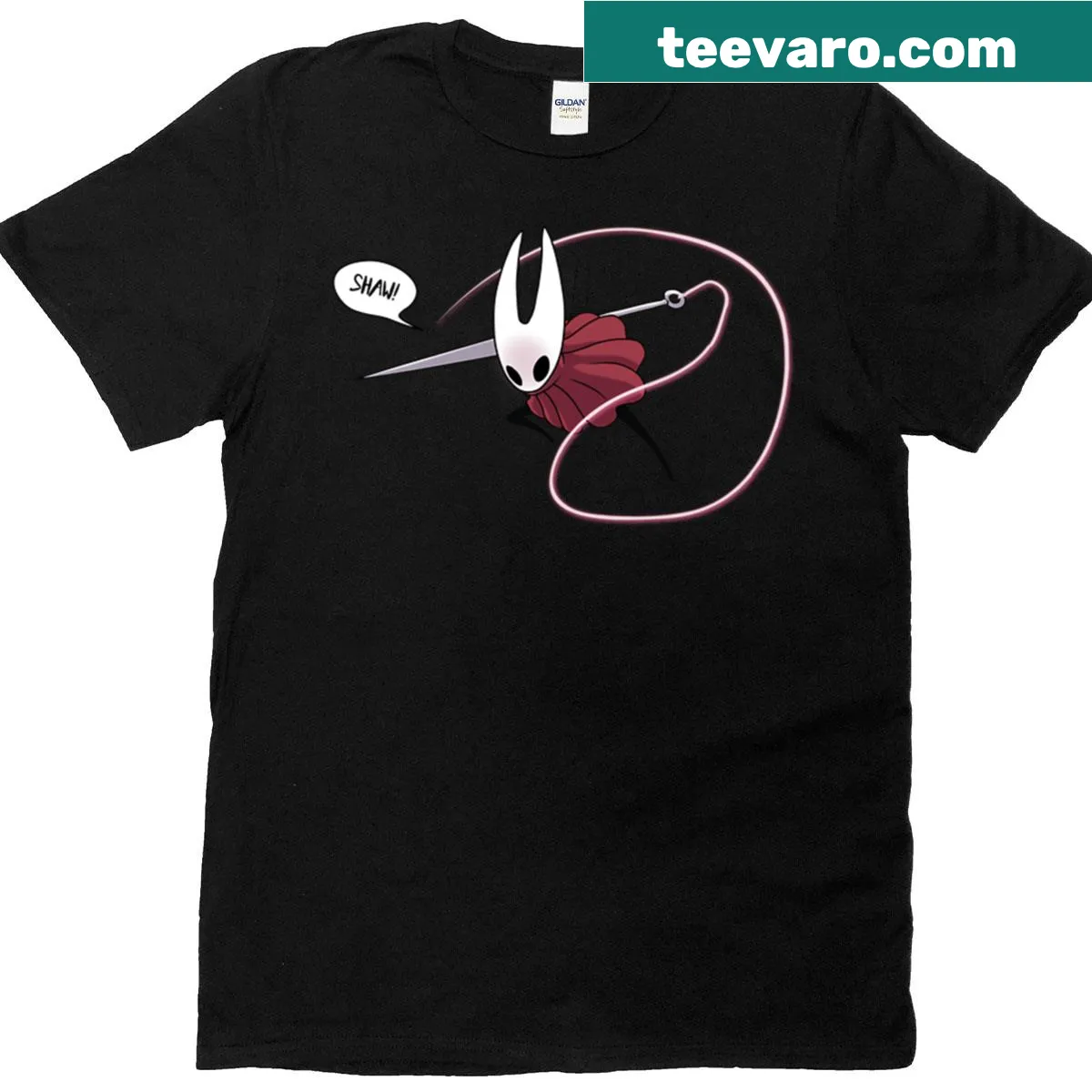 Illustration of Shaw Hornet character from Hollow Knight on a T-shirt — on a men's t-shirt