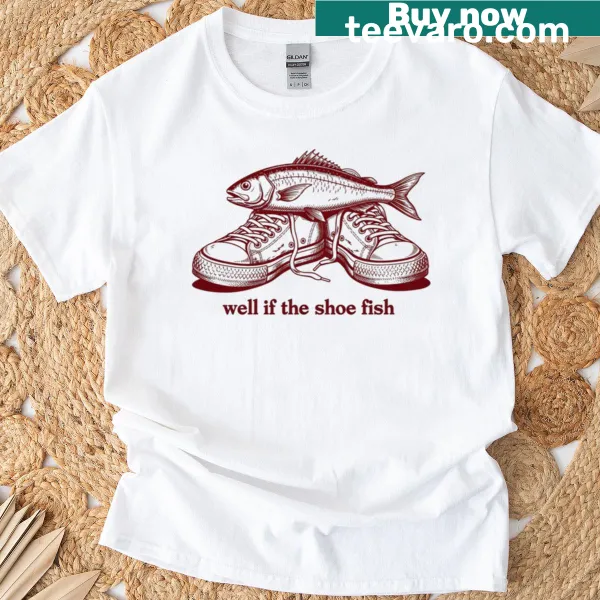 Funny fishing meme t-shirt featuring a retro fish design