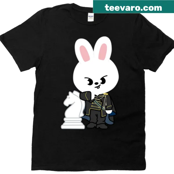 Charming Skzoo Leebit themed seasonal greeting t-shirt