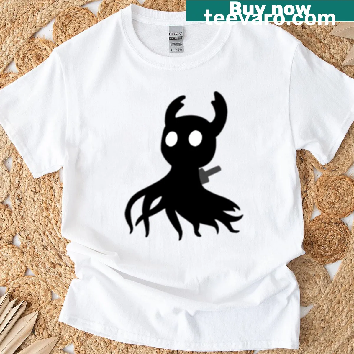 Minimalist T-shirt with a design focusing on shade — on a men's t-shirt