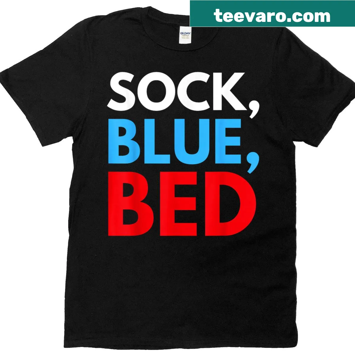 Funny sarcastic T-shirt about mismatched socks — on a men's t-shirt